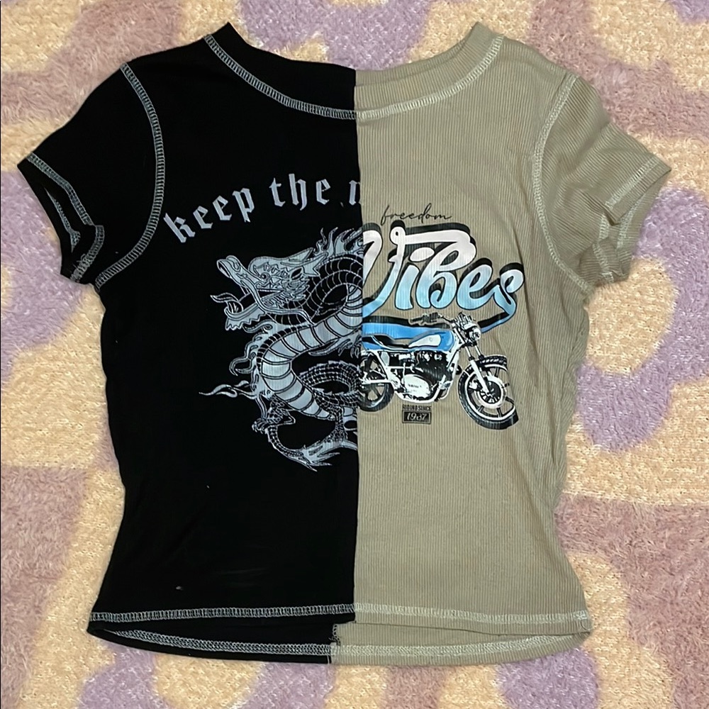 Black and Tan Graphic T-Shirt